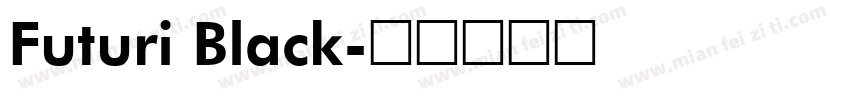 Futuri Black字体转换